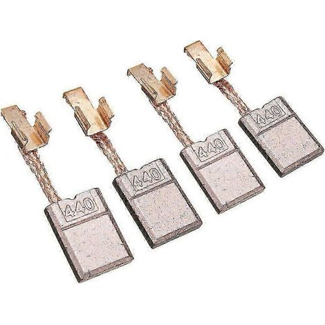 Lot de 4 balais de charbon pour perceuse à percussion sans fil Makita DTD146 DHP456 DHP458 BHP456 BDF446 BHP454 CB440 (1/5)