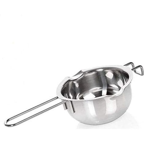 Bol Casserole Récipient Bain-Marie en INOX Bol à Fondre Lait Outils Pâtisserie Cuisson Beurre au Chocolat au Lait avec Poignée (1/4)