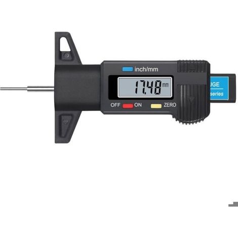 Jauge Numérique de Profondeur de Bande de Roulement de Pneus, Écran LCD, Mesure de 0 à 25 mm (1/3)
