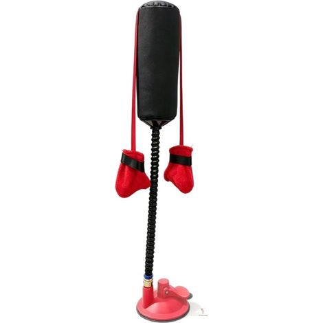 Irovami Jouet de boxe interactif pour chat, sac de frappe à ventouse, accessoires de jeu pour chatons, rouge (1/5)