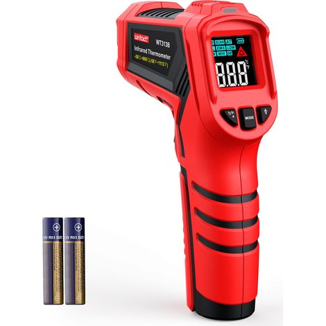 Infrarot-Laser-Thermometer, Oberflächentemperaturpistole, berührungsloses digitales Thermometer für Küche, Kochen, Pizzaofen, Grill, Seifenherstellung, HVAC (1/5)