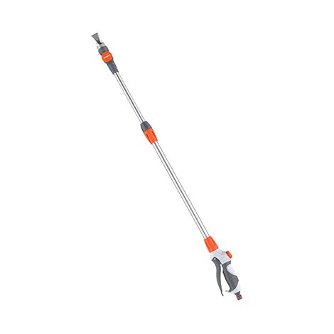 Spido – Lance télescopique de lavage pour gouttière – Manche extensible 170 cm – Tête orientable – Raccord automatique avec robinet et variateur de débit