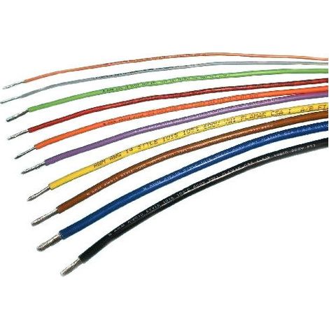 Câble fil unipolaire UL Style 1015 AWG 18 Orange