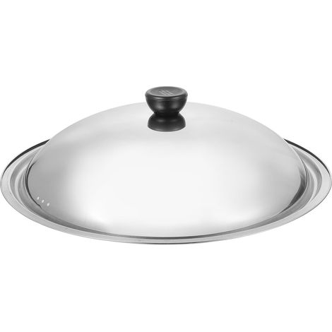 Couvercle De Casserole - Acier Inoxydable - 34 Cm - Protection Anti-brûlure Et Anti-débordement - Pour Cuisine Domestique - 1 Pièce (1/5)