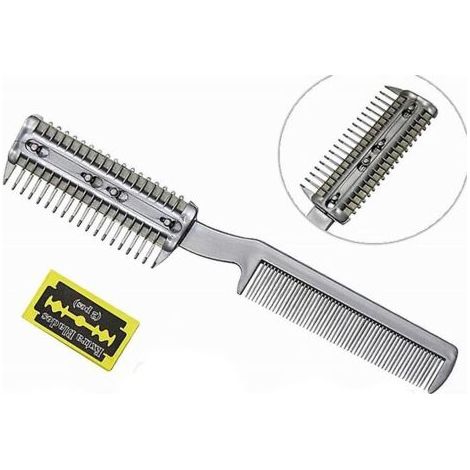Tondeuse manuelle pour animaux avec double peigne - Peigne de coupe pour poils de chien et de chat - Peigne multifonctionnel-AquaForge (1/4)