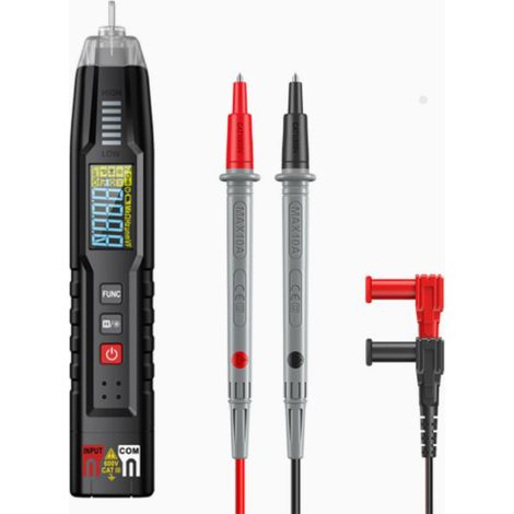 Multímetro Digital - Detector De Voltaje Sin Contacto - Medidor De Tensión Ca Dc Hasta 600 V - Prueba De Continuidad Y Polaridad - Para Automoción Y Uso Doméstico - 1 Unidad (1/5)