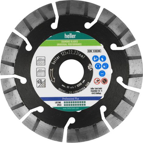 Disque de coupe diamanté Heller Tools Diamond Blade Universal Performance 230 x 22.23