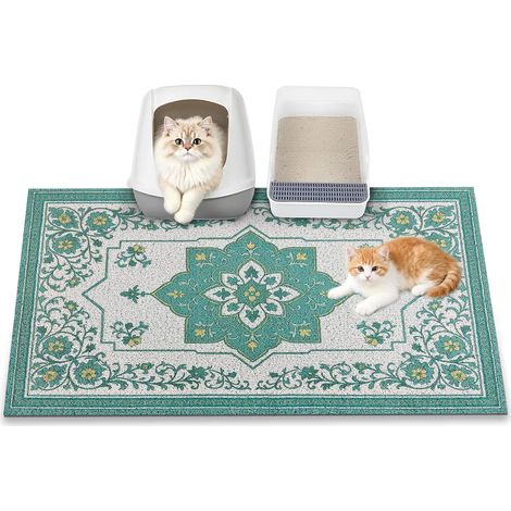 Tapis Litière Chat, 89 x 58 cm, Retient 100% de la Litière Tapis (1/5)