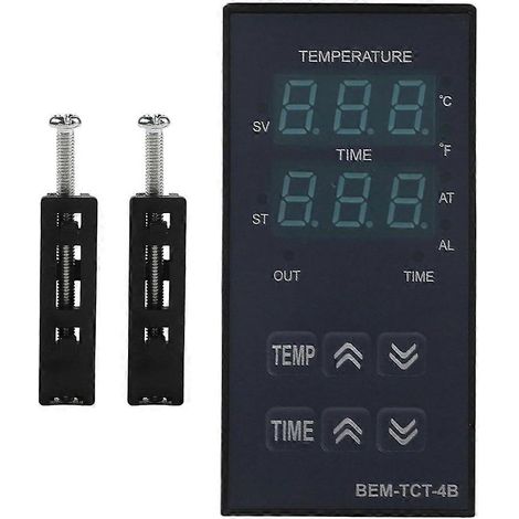 Régulateur de température numérique avec minuterie pour presse à chaud, modèle de contrôle PID BEM-TCT-4B, sortie à semi-conducteurs (1/5)