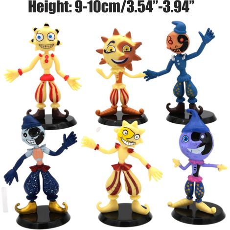 Ensemble de figurines d'anime et de jeux vidéo, figurine en PVC, ornement pour tableau de bord de voiture miniature, décoration de gâteau, cadeau de décoration intérieure. (1/5)