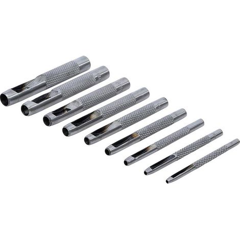 Jeu de Poinçons Creux 2,5-10 mm - 9 pcs - Acier Résistant pour Marquage Précis, Pro - D-Work (1/5)