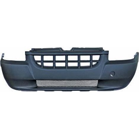 Pare-choc avant noir avec grille inférieur Fiat Doblo 1 phase 1 2001-2005