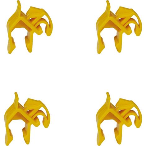 Paquete de 10 clips amarillos de plástico compatibles con Ford S-MAX (1/4)