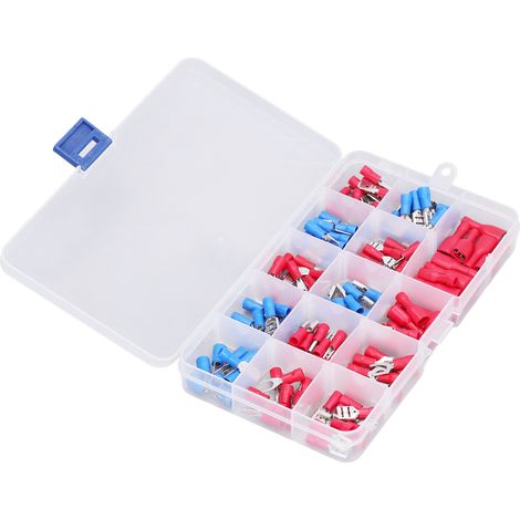 Set mit 140 isolierten Crimpverbindern und -klemmen (männlich und weiblich). (1/5)