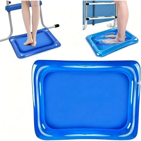 Bain de pieds pliable pour piscine, bain de pieds extérieur, accessoires d'entretien de piscine, 45 x 60 cm (1/5)