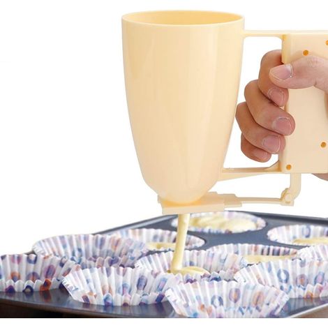 2pcs Distributeur De Pâte, Distributeur De Pâte à Crêpes, Distributeur De Pâte à Cupcakes, Mélangeur De Pâte, Entonnoir, Outil De Cuisine Pour Crêpes, Cupcakes, Gaufres, Mélange De Muffins (1/5)