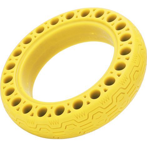 Pneu solide coloré 60/70-6.5 pour trottinette électrique Xiaomi G30, accessoire jaune vif (1/5)