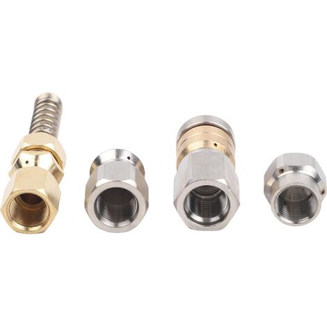 Ensemble de buses de nettoyage en acier inoxydable à haut débit pour tuyaux bloqués 0,3 cm (1/5)