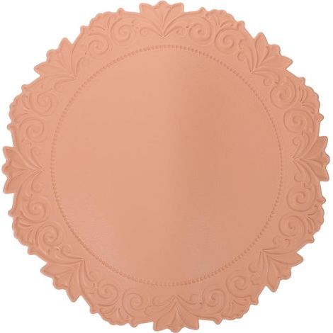 Dessous de verre en silicone avec motif dentelle vintage en relief, idéaux pour une utilisation au bureau et avec des isolants thermiques. (1/5)