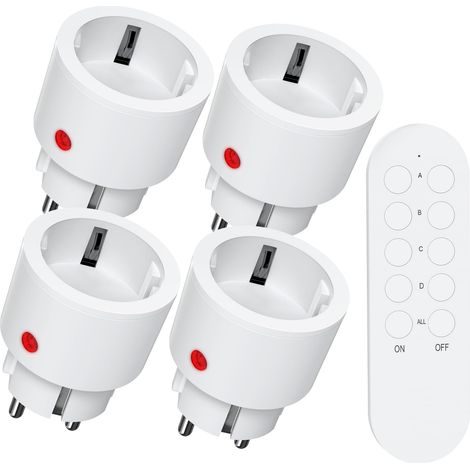 Prises télécommandées avec télécommande, 2300 W, prise compacte 4+1, Plug (1/5)