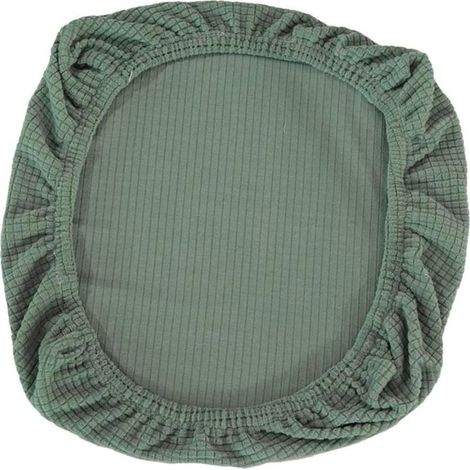 1 Housse de siège extensible, polyester spandex, lavable, vert 50-65cm x 50-63cm, pour chaise de bureau (1/5)