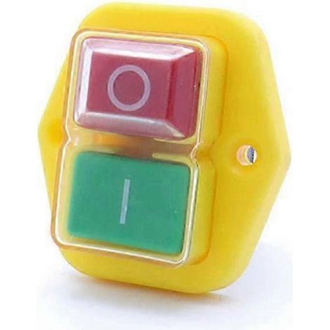 Nouveaux modèles 1pc Kjd17b Interrupteur à bouton 220v-240v 16a 5 broches Interrupteur pour outil électrique 4 broches (1/5)