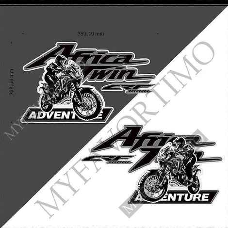 Autocollant pour sacoches latérales supérieures de moto, valise en aluminium pour Honda Africa Twin CRF1000L Adventure Sports (370 mm) 11 (1/5)