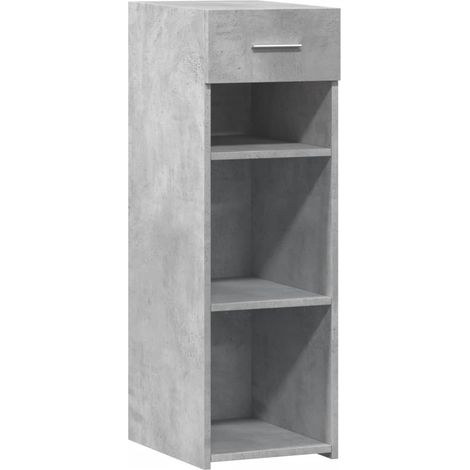 Credenza buffet cassettiera mobile contenitore organizer cucina soggiorno soggiorno 30 x 42,5 x 93 cm derivati del legno grigio 020031864