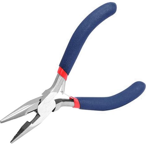 Pince à bec long de précision - Pince plate - Petite pince à bijoux - Outils à main pour perles, bijoux, colliers, réparation (1/5)
