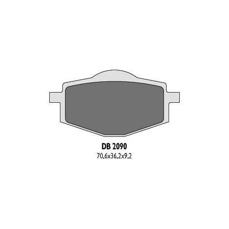 Pastillas de freno traseras Delta tzr 50 Dt 125 Rc Cobra xtz 660 tenere