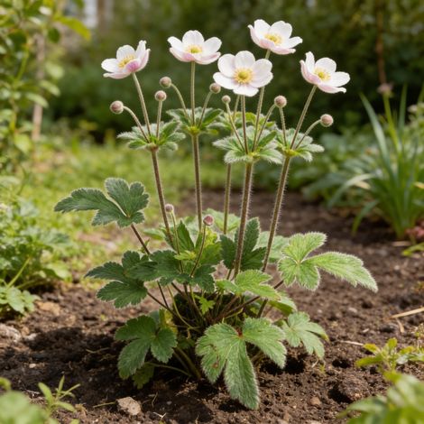 Anémone tomentosa Robustissima 20cm Godet 9cm - Anemone (1/4)