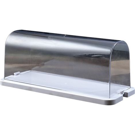 Boîte de rangement transparente en plastique pour le fromage, idéale pour organiser la cuisine et le plan de travail.-AquaForge