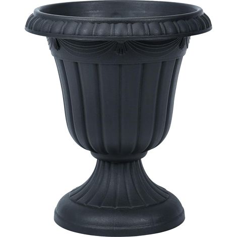 Jardinière en plastique vintage 26cm – Pot de fleur intérieur et extérieur – Drainage personnalisable – Assemblage sans outil (1/5)