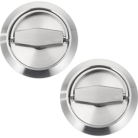 2 Poignées Encastrables Invisibles en Acier Inoxydable pour Porte (1/5)