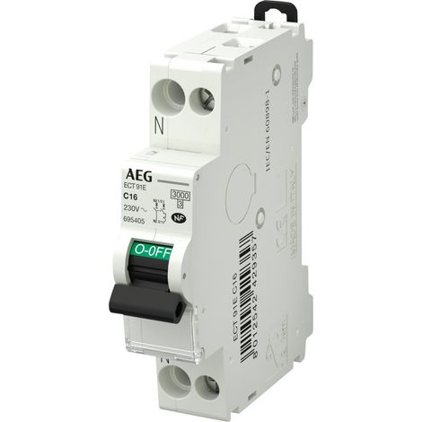 Leitungsschutzschalter Phase + Neutral 10A - Aeg