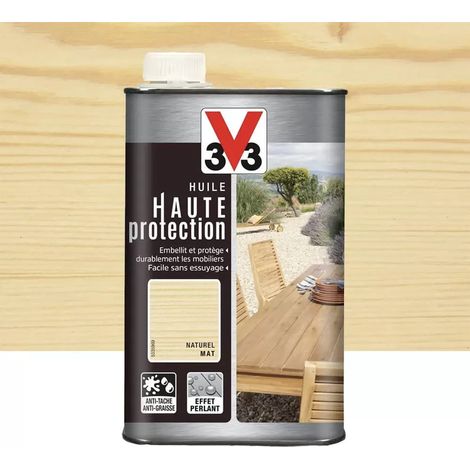 Huile Protection mobiliers V33 Naturel Mat 1 L (1/2)
