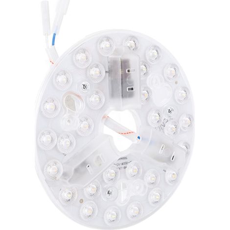 Ventilateur de plafond LED de remplacement, 5.3 pouces, 3000K, 4200K, 6500K, 3 températures de couleur, 15W, Kit de rénovation rond, 95 à 265V (1/5)