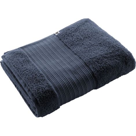 Drap de bain "Garance" 90 x 150 cm / 100% Coton Bio / 600 gr/m² l'Effet Papillon - Garance Minuit - Drap de bain 90 x 150 cm