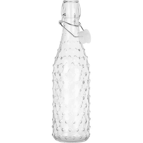 Bottiglia in vetro con tappo a clip per vino, liquori, sciroppi, succhi di frutta 500 ml (1/3)