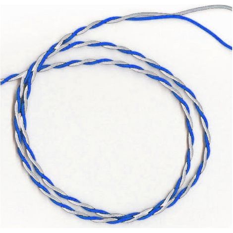 Cavo Filo Unipolare FLRY-B 6722 Twistato 2x1,00 mmq Bianco - Blu