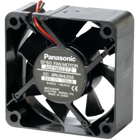 Ventilador axial Panasonic ASFN64371 negro 60x60x25 mm