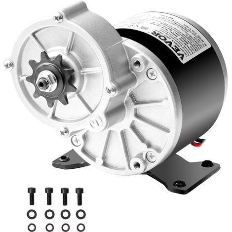 VEVOR Kit Motore Elettrico Brushless DC da 350 W Motore 24 V a 3000 giri/min con Regolatore di Velocita Aggiornato, Funzionamento Silenzioso Affidabile per Go-Kart, Bici Elettriche, Moto, Scooter