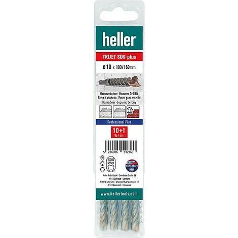Foret SDS-Plus Trijet Ultimate 12x160/100mm 10+1 Multipack heller (1/5)