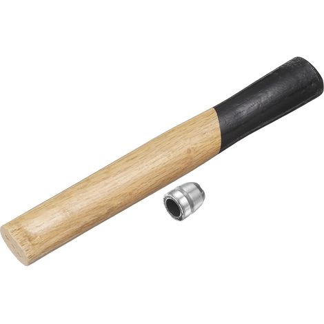 Manche De Maillet En Bois 10.2" Manches De Remplacement En Bois Pour Maillet Avec Cales Rondes Pour Tête Ronde Octogonale De 2lb Charpente Menuiserie Construction Bricolage Outils (1/5)