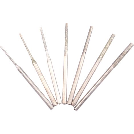 7-teiliges Holzbohrer-Set, Spiralbohrer, Bohrer (0,8/ 1,0/ 1,2/ 1,5/ 1,8/ 2,0/ 2,5 mm), Länge 42–45 mm, Schaftdurchmesser 2,35 mm (1/4)