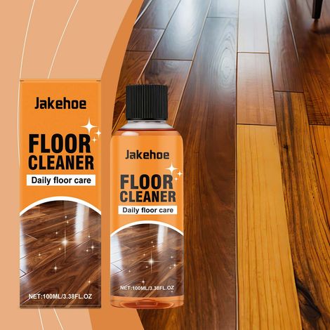 Household floor cleaner for wooden floors - removes oil, dirt, shine, and polish - 100ml (1/5)