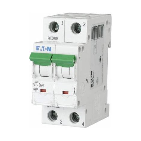 Eaton Disjoncteur (MCB), 6 A, 2p, Caractéristique : C, 236278 (1/2)