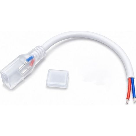 Kit Accessori per Striscia LED 220V SL22011, Cavo Alimentazione+Tappo Chiusura+Terminale Con Foro