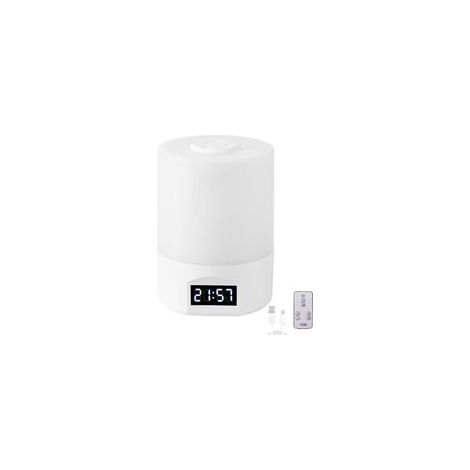 Lampe De Table Rechargeable avec Interrupteur Tactile et Télécomman Table à Intensité Variable avec Horloge Electronique 3000K/4000K/6500K Table (1/5)