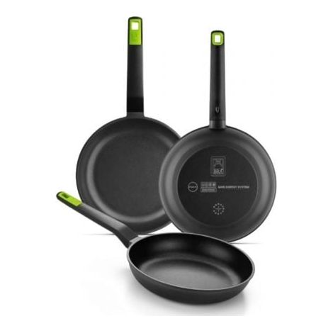 Pack 3 Sartenes Bra Gastro A841202/ Ø20cm/ Ø24cm/ Ø28cm/ Apta para Inducción